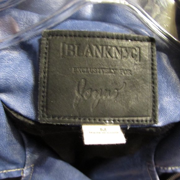 Women's BLANK NYC Faux Leather Moto Jacket Size M - Picture 4 of 4